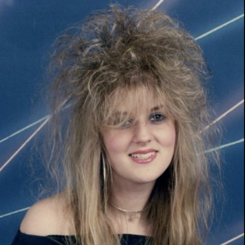 1980s senior picture