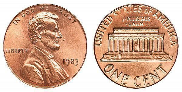 1983 Lincoln Memorial Cent is still in circulation