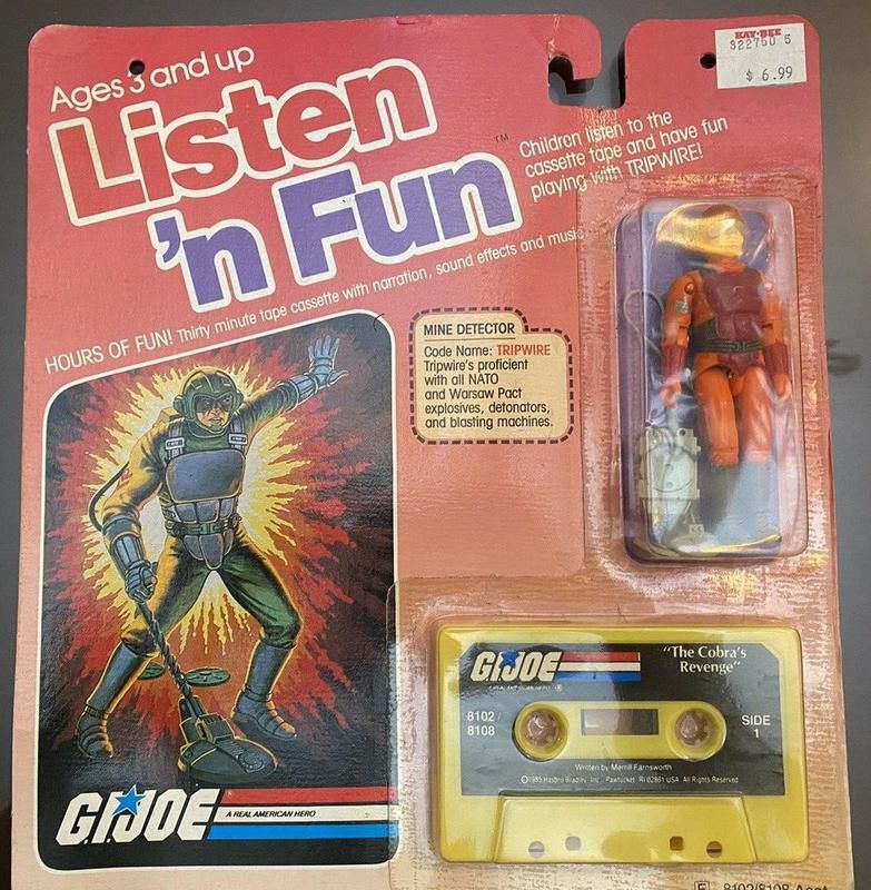 1985 GI Joe Orange Listen n' Fun Tripwire