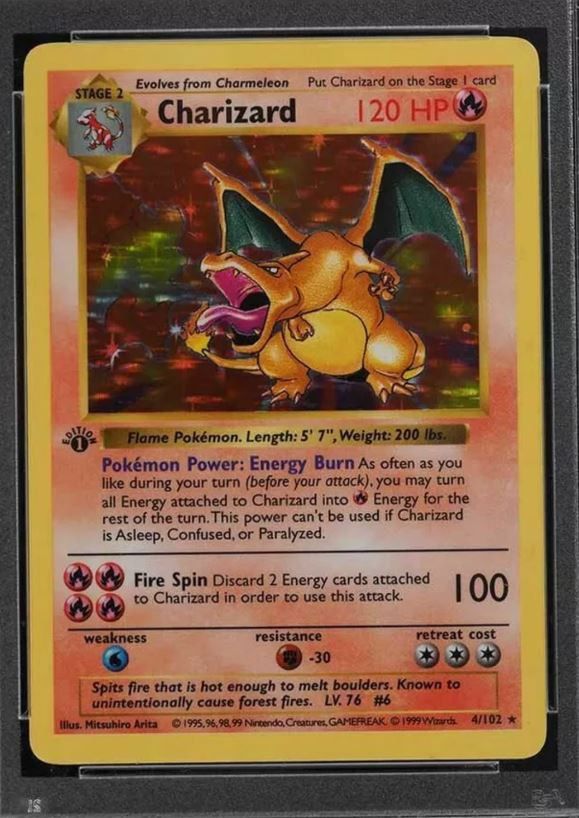 1999 Charizard First Edition Shadowless