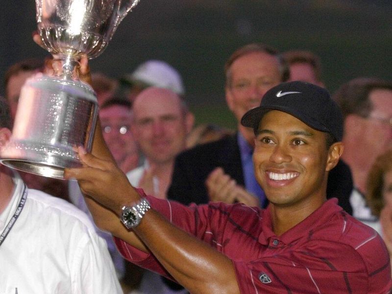 2002 U.S. Open golf champion Tiger Woods