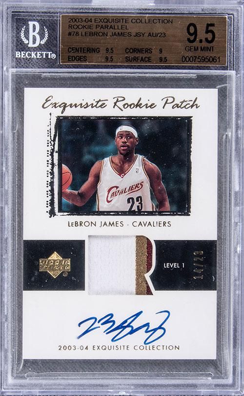 2003-04 Upper Deck Exquisite Collection Rookie Patch LeBron James