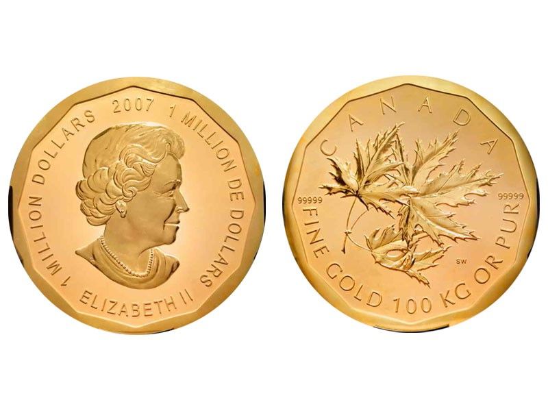 2007 Queen Elizabeth II Million Dollar Coin