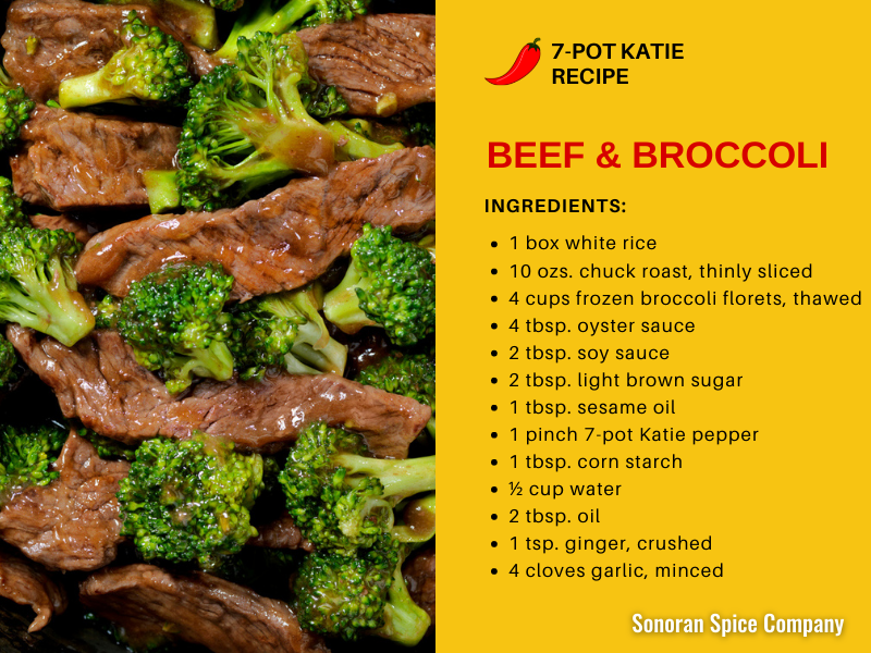 7-pot katie pepper beef and broccoli