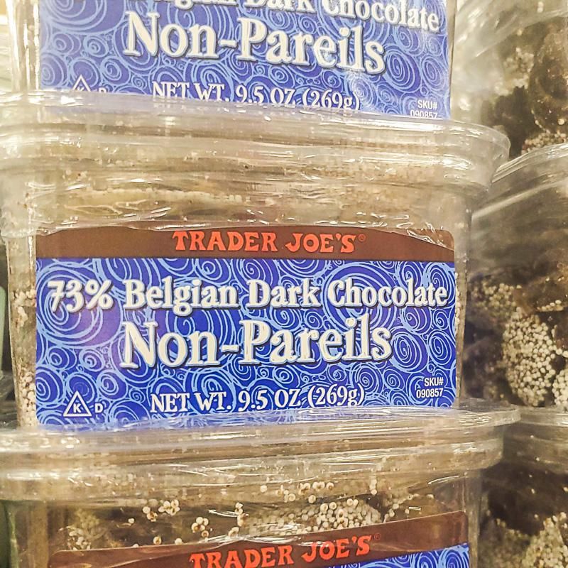 73% Belgian Dark Chocolate Non-Pareils