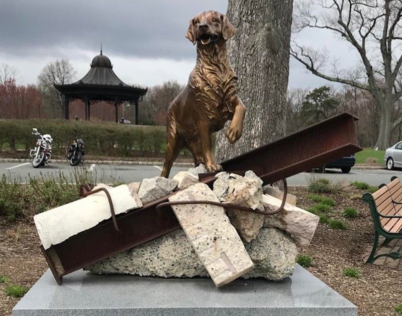 9/11 Dog Memorial Statue in New Jersey