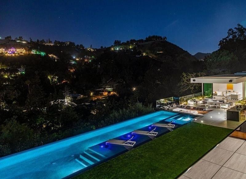 A backyard in Beverly Hills