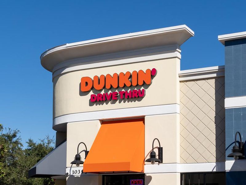 A Dunkin shop in Orlando, FL, USA.