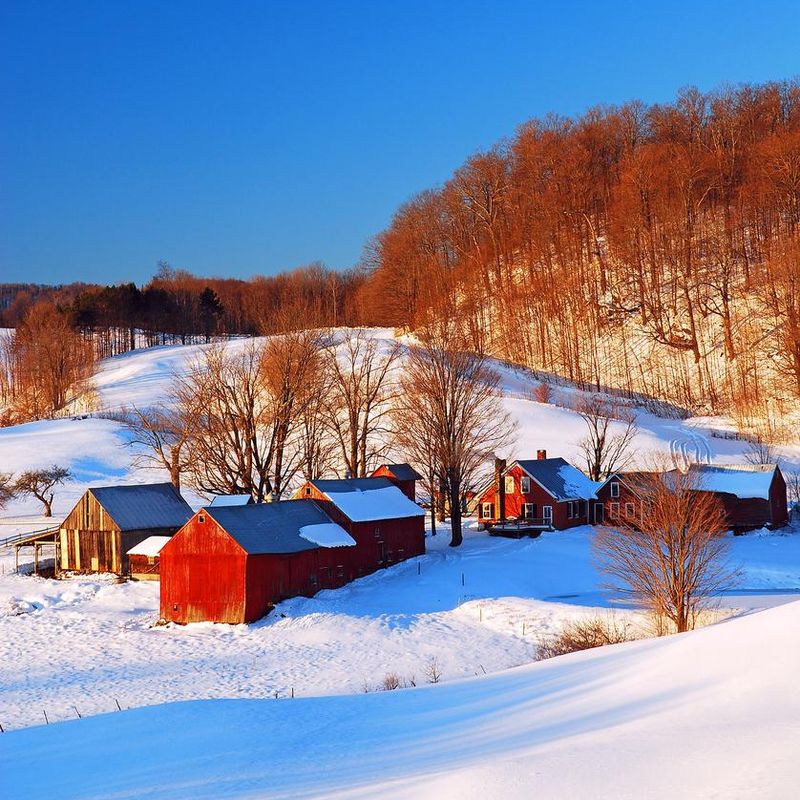 A small farm in Woodstock, Vermont