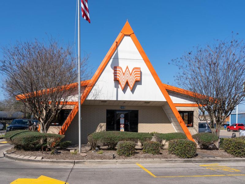 A Whataburger restaurant in Pearland, TX, USA.