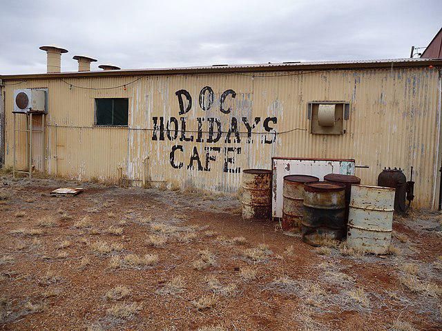 Abandoned cafe, Wittenoom