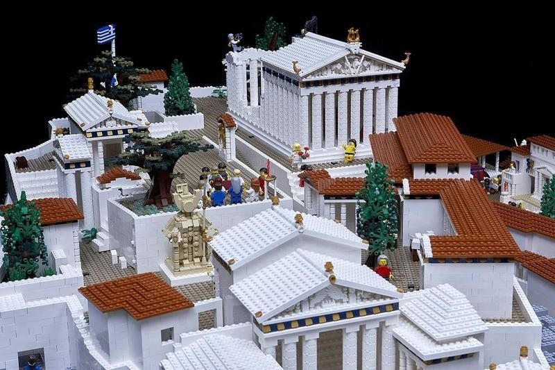 Acropolis made out of Legos by Ryan McNaught