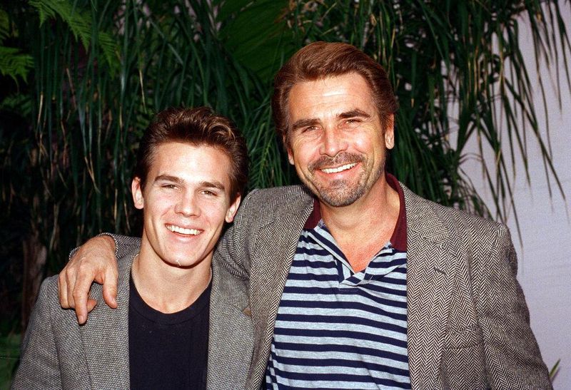 Actors James Brolin, right, and Josh Brolin 1989