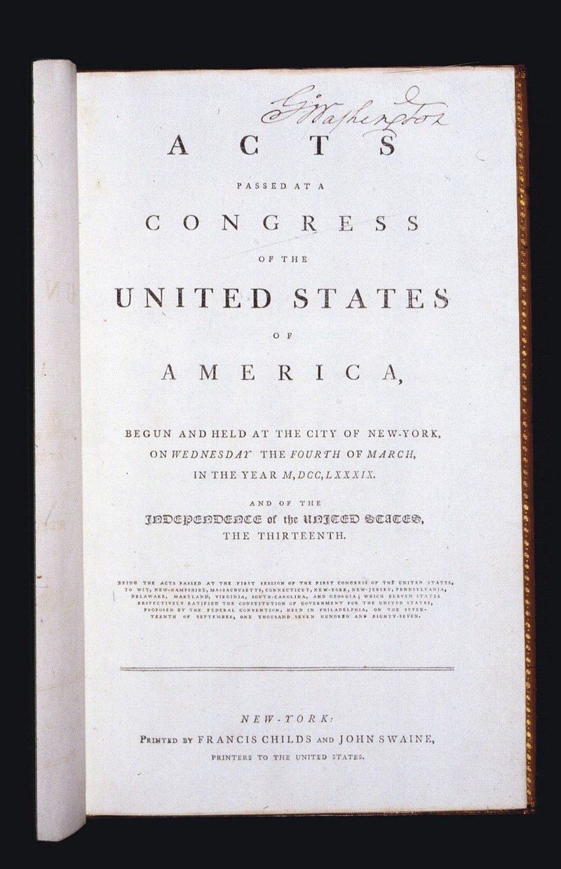 Acts Passed at a Congress of the United States of America