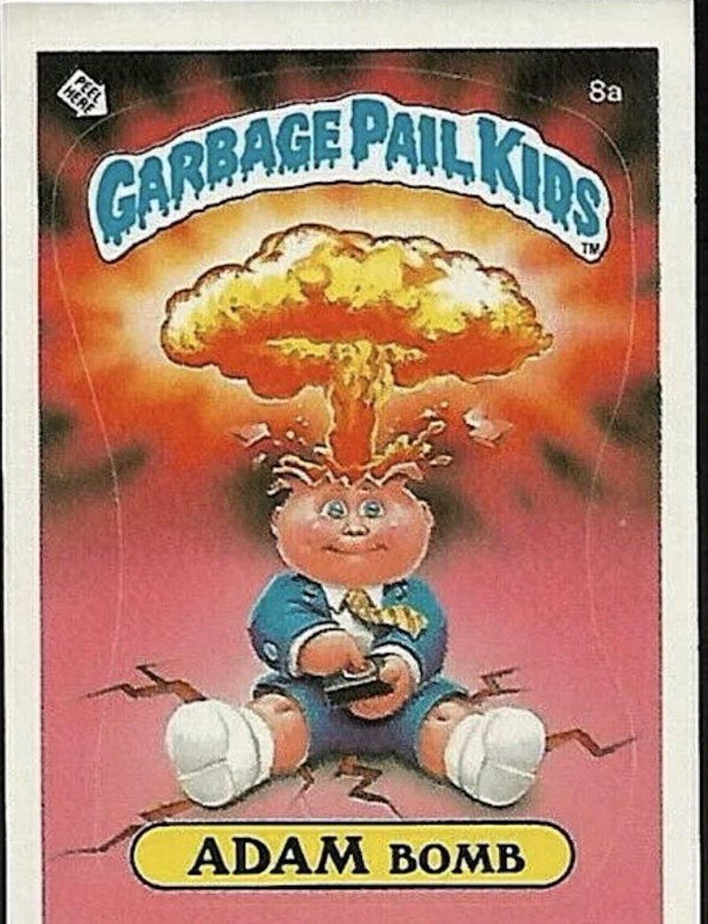 Adam Bomb Garbage Pail Kids card