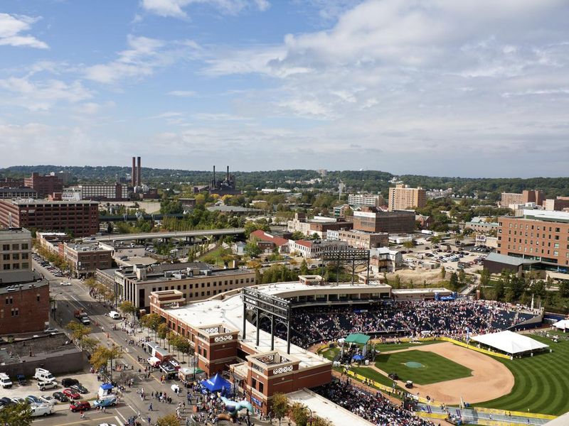 Aerial photo of Akron