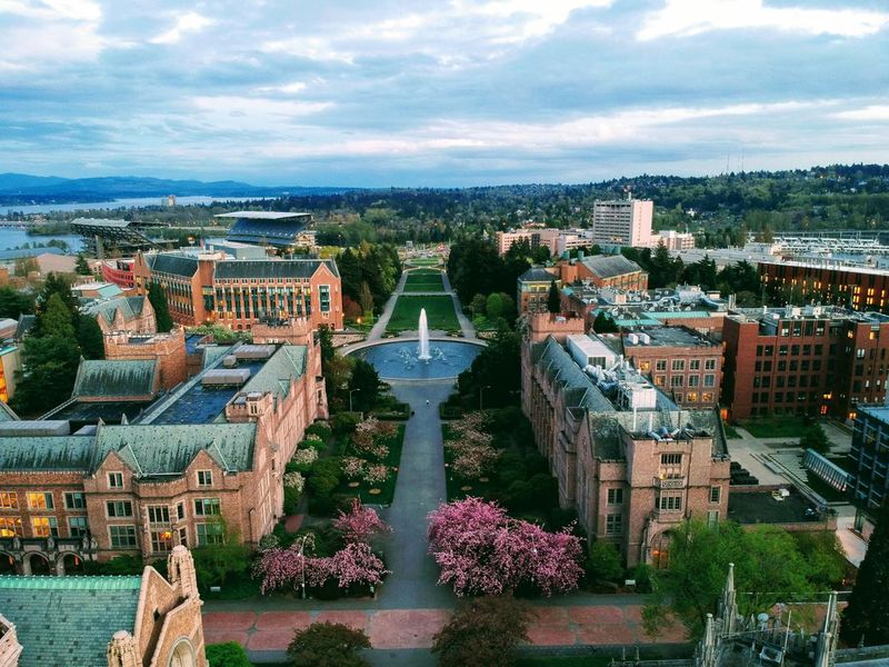 Aerial photo of the University of Washington