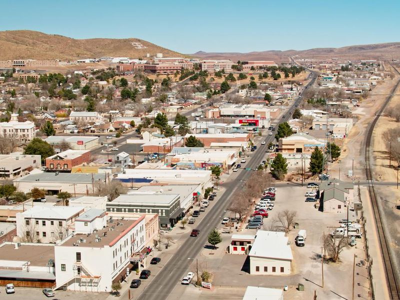 Aerial View of Alpine, Texas