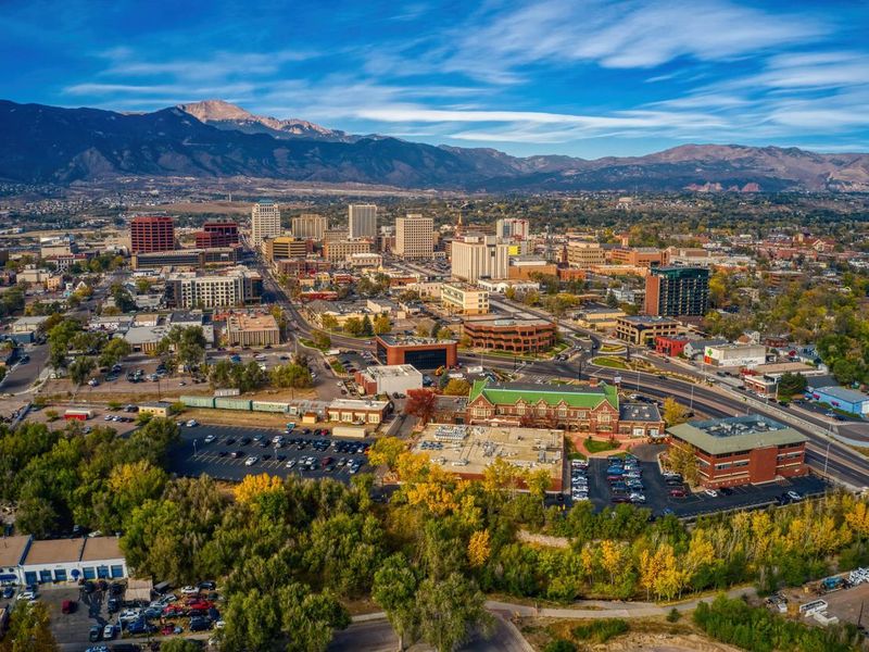 Aerial View of Colorado Springs