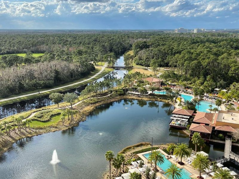 Aerial view of Four Seasons Resort in Orland