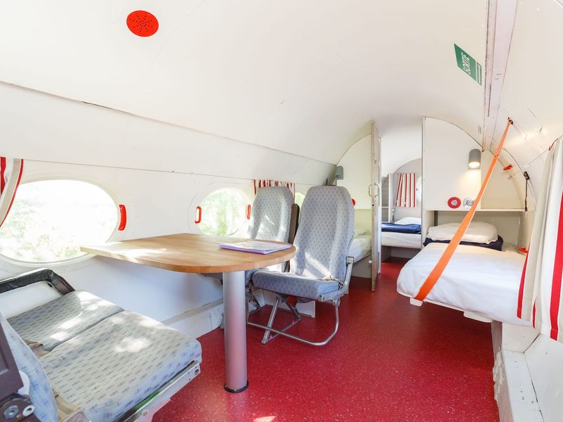 Airplane Airbnb interior