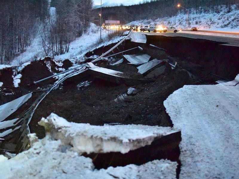 Alaska earthquake damage