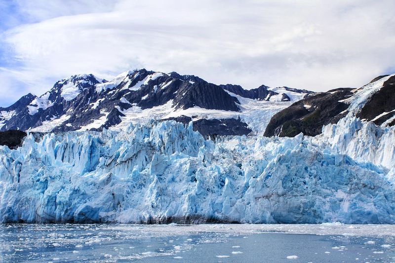 Alaska, USA: Close up view of glacier at Prince William Sound