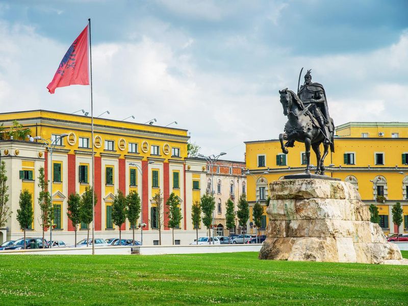 Albania Skanderbeg Square Tirana