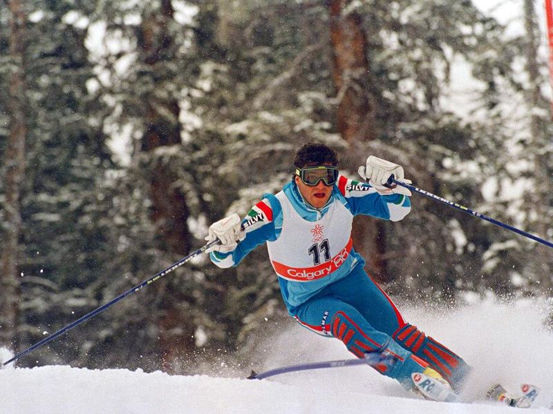 Alberto Tomba was one of the fastest downhill skiers in the world