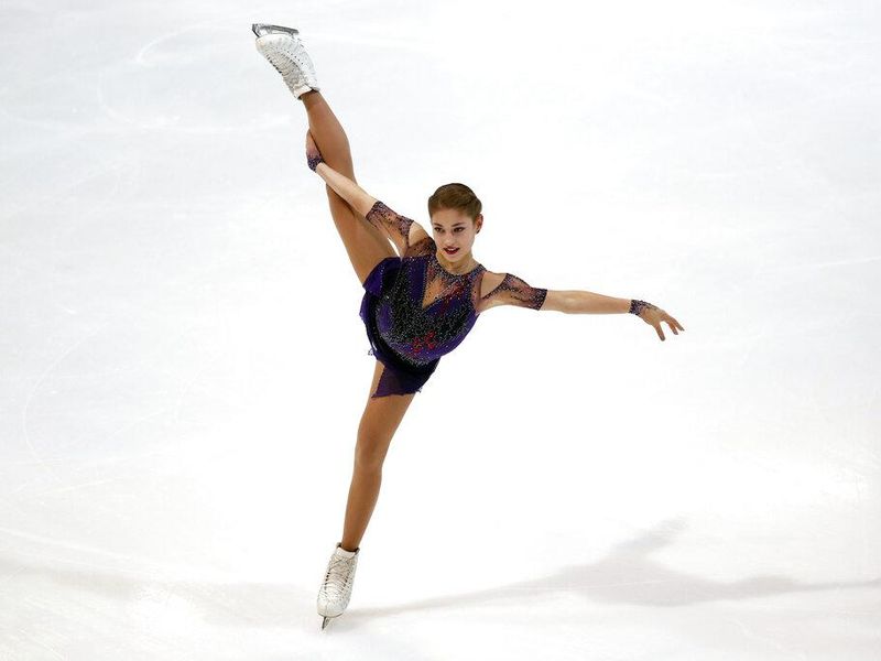 Alena Kostornaia of Russia competing