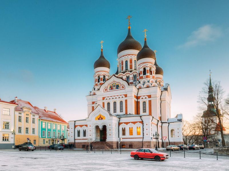 Alexander Nevsky Cathedral in winter