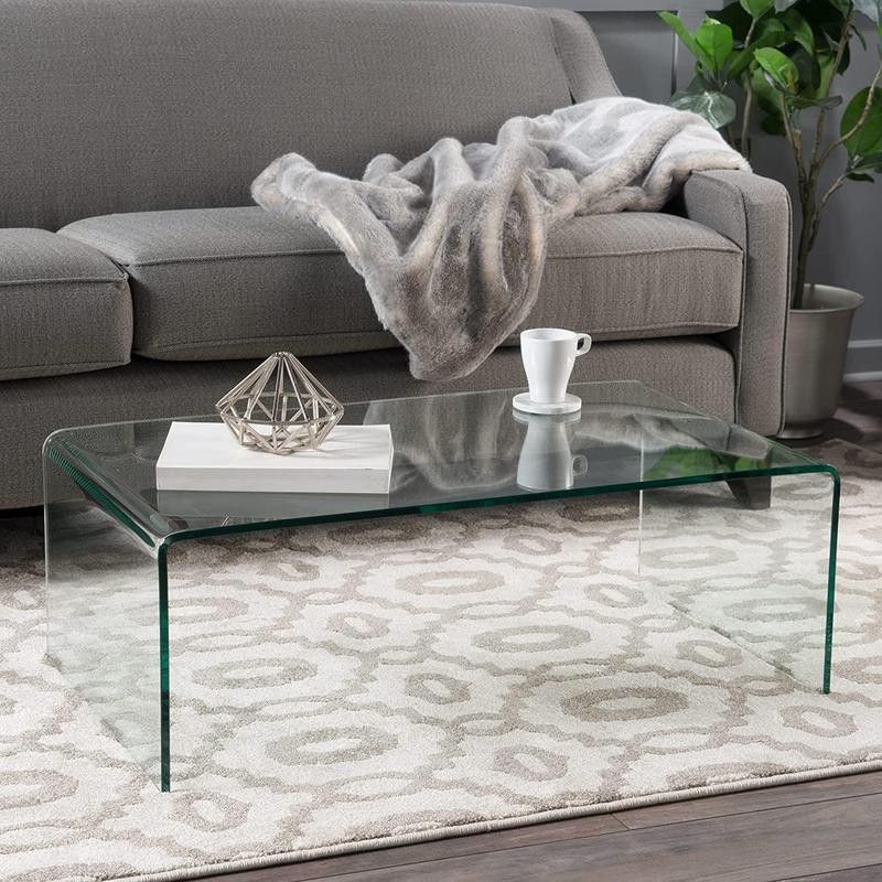 Alicia Keys’ Home Decor: Christopher Knight Home Pazel 12mm Tempered Glass Coffee Table, Clear