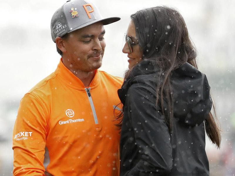 Allison Stokke and Rickie Fowler