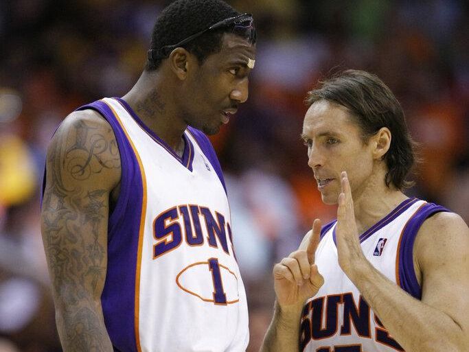 Amare Stoudemire and Steve Nash