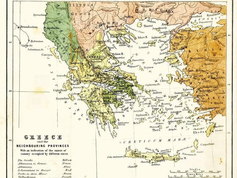 Amazing map of ancient Greece