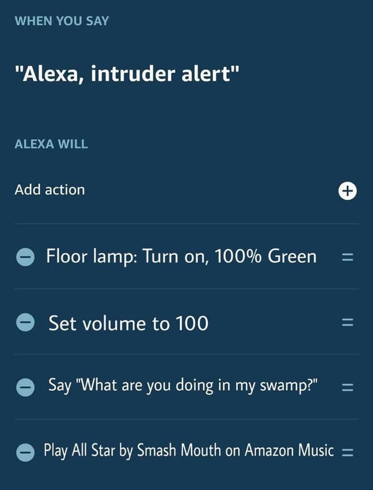 Amazon Echo Shrek settings