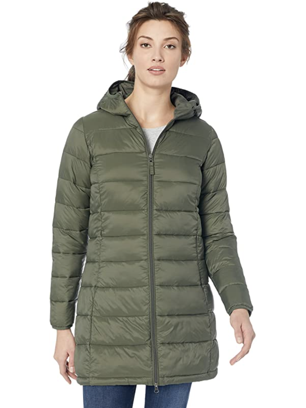 Amazon Essentials Women's Lightweight Water-Resistant Packable Puffer Coat