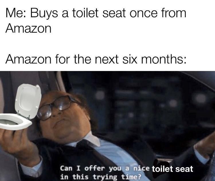Amazon meme with toilet