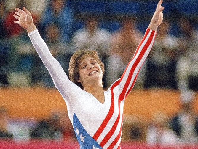 American gymnast Mary Lou Retton