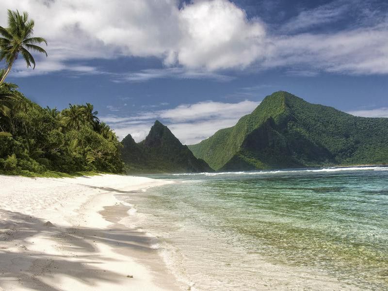 American Samoa beach