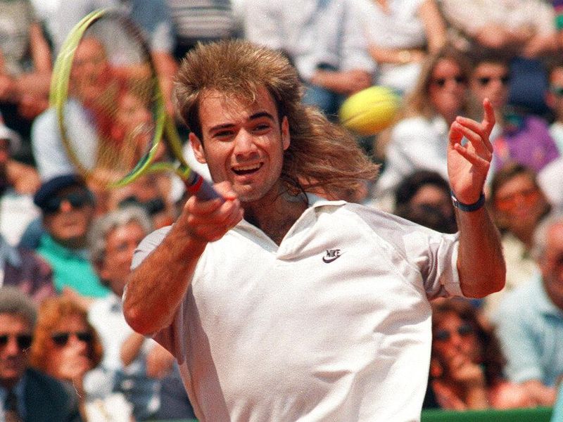 American tennis player Andre Agassi