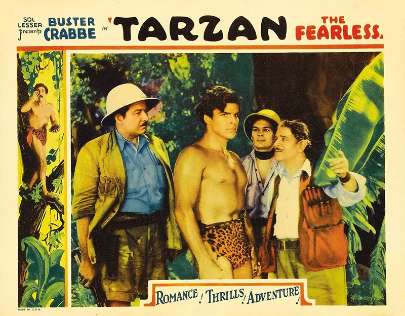 An advert for “Tarzan the Fearless”