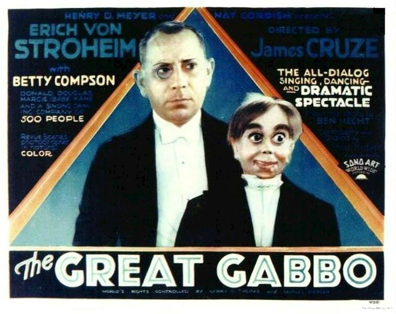 An advert for “The Great Gabbo”