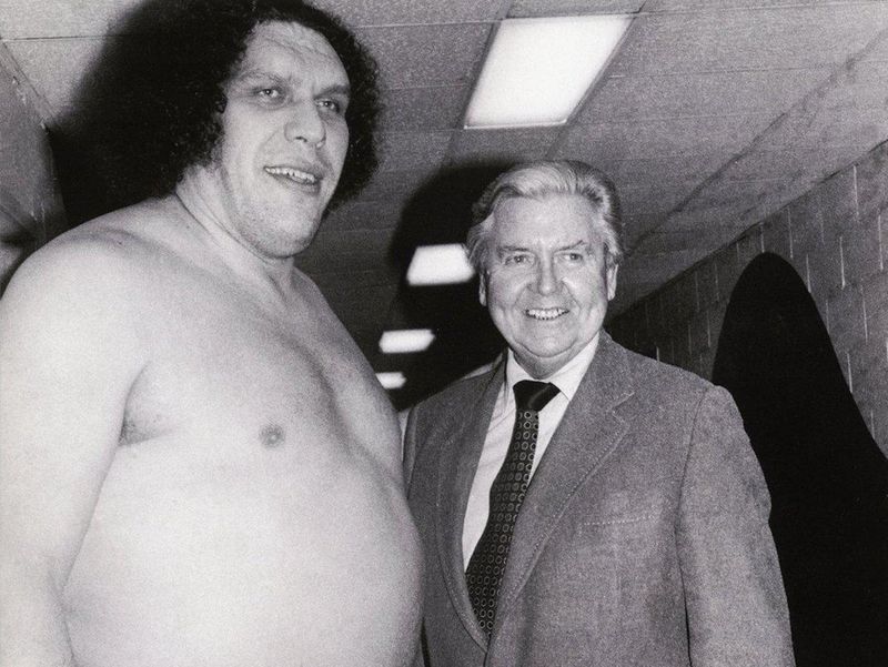 Andre the Giant and Vincent J. McMahon