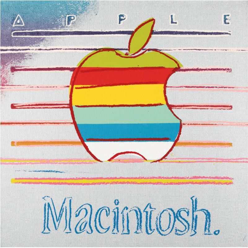 Andy Warhol Apple Logo