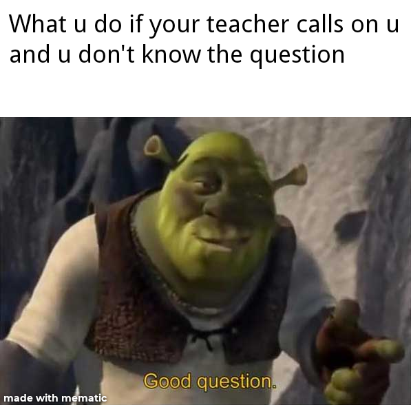 Answering a question