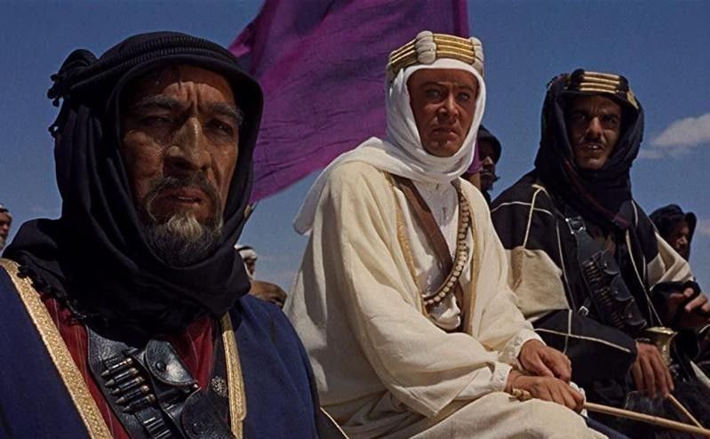 Anthony Quinn, Peter O'Toole, Omar Sharif in Lawrence of Arabia