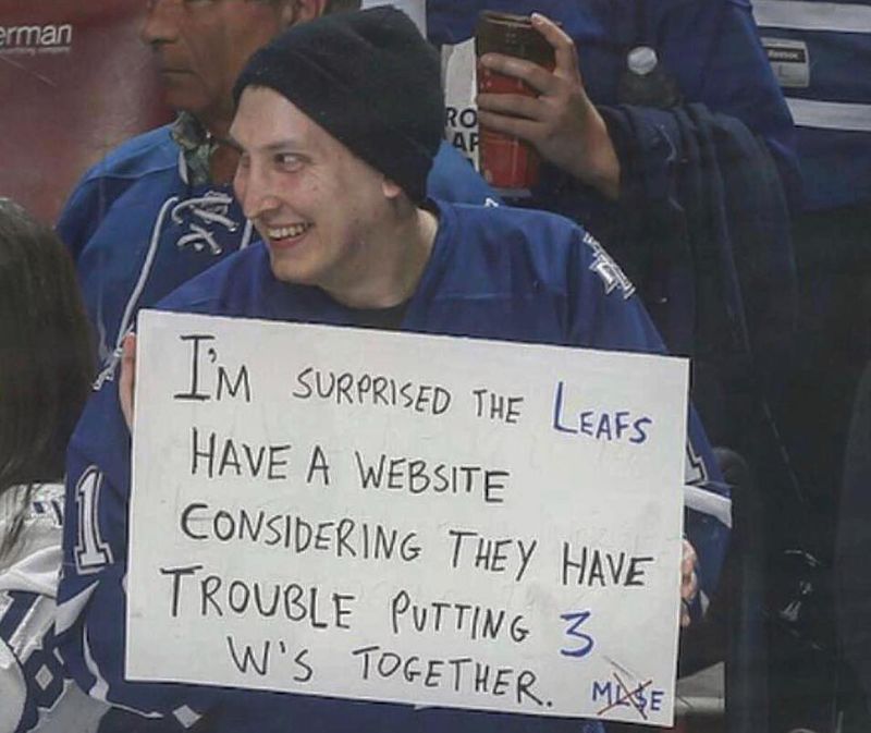 Anti-Leafs sign