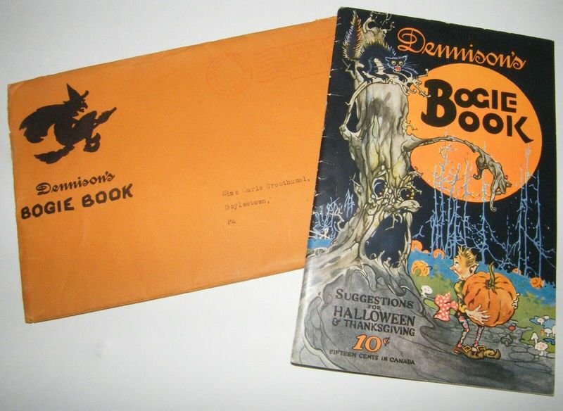 Antique 1924 Dennison Halloween Softcover Bogie Book