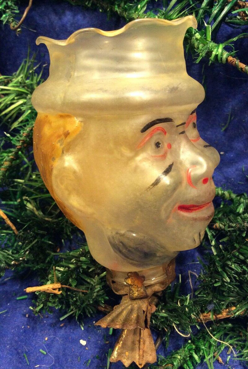 Antique German Blown Glass Christmas Ornament